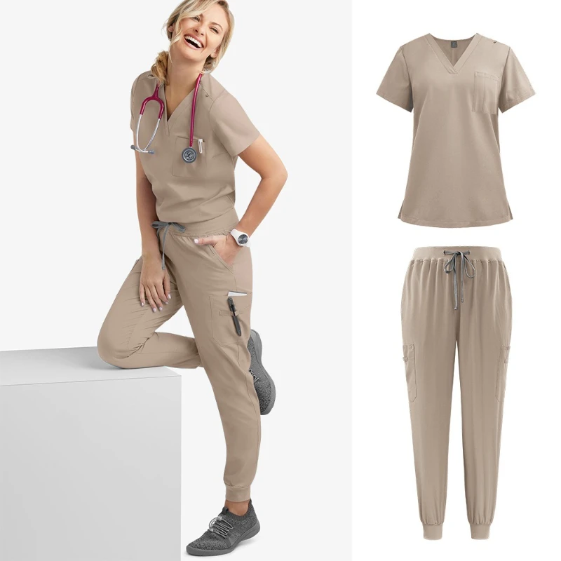 Ärzte- und Krankenschwesteruniformen, mehrfarbige Handwaschkleider für Männer und Frauen mit dem gleichen schnell trocknenden Overall-Set