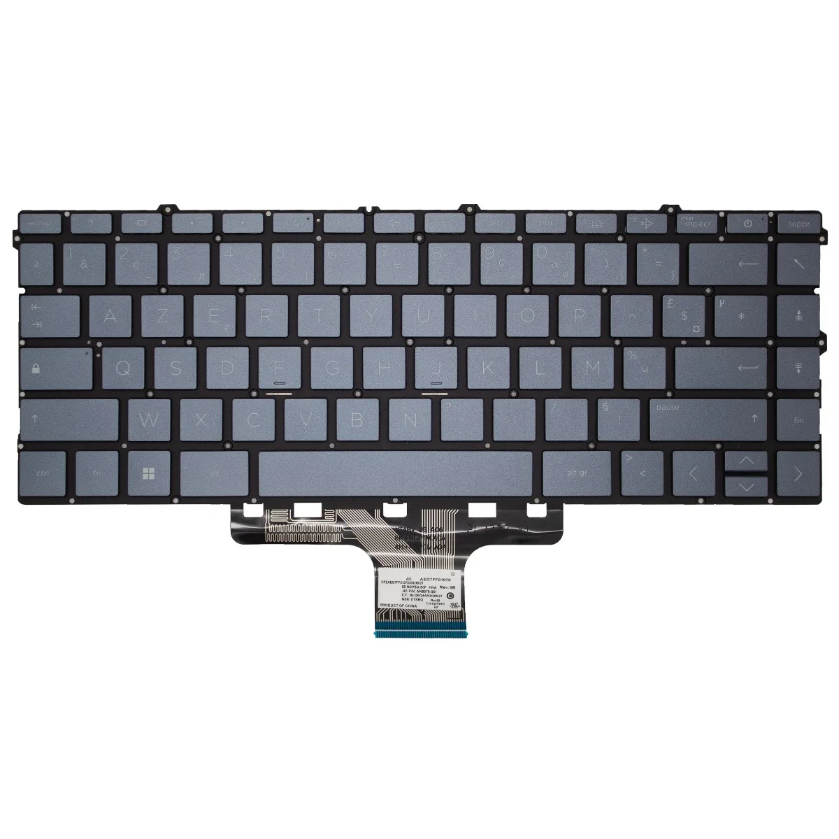 New Replace Laptop Keyboard for HP Pavilion X360 13-BB TPN-I137 Q244 Q234 14-DW/DV/DY Blue with Backlit US/UK/RU/FR/SP Keyboard