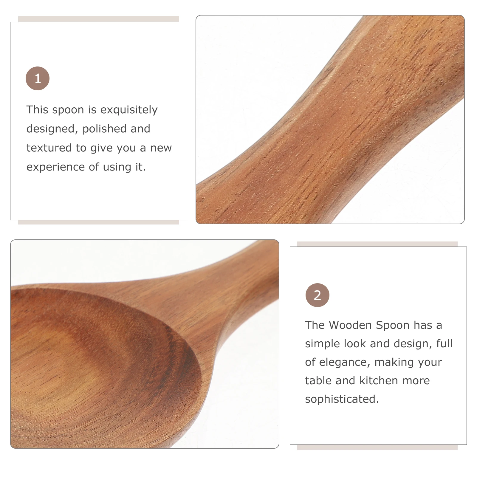 

Teak Rice Spoon 18cm Wooden Spatula Nonstick Kitchen Tool Cooking Utensil Serving Tableware Food Service Dry Storage