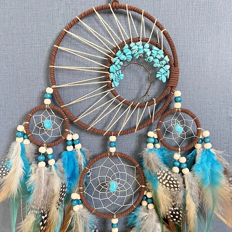 ボヘミアンスタイル ドリームキャッチャー 壁掛け ヴィンテー - Boho Wind Chimes のレビューと価格