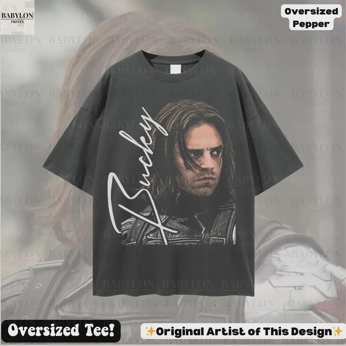 2026 Avengers Style BUCKY BARNES Men's and Women's Summer Pure Cotton T-shirt Fan Style Comfortable, Breathable