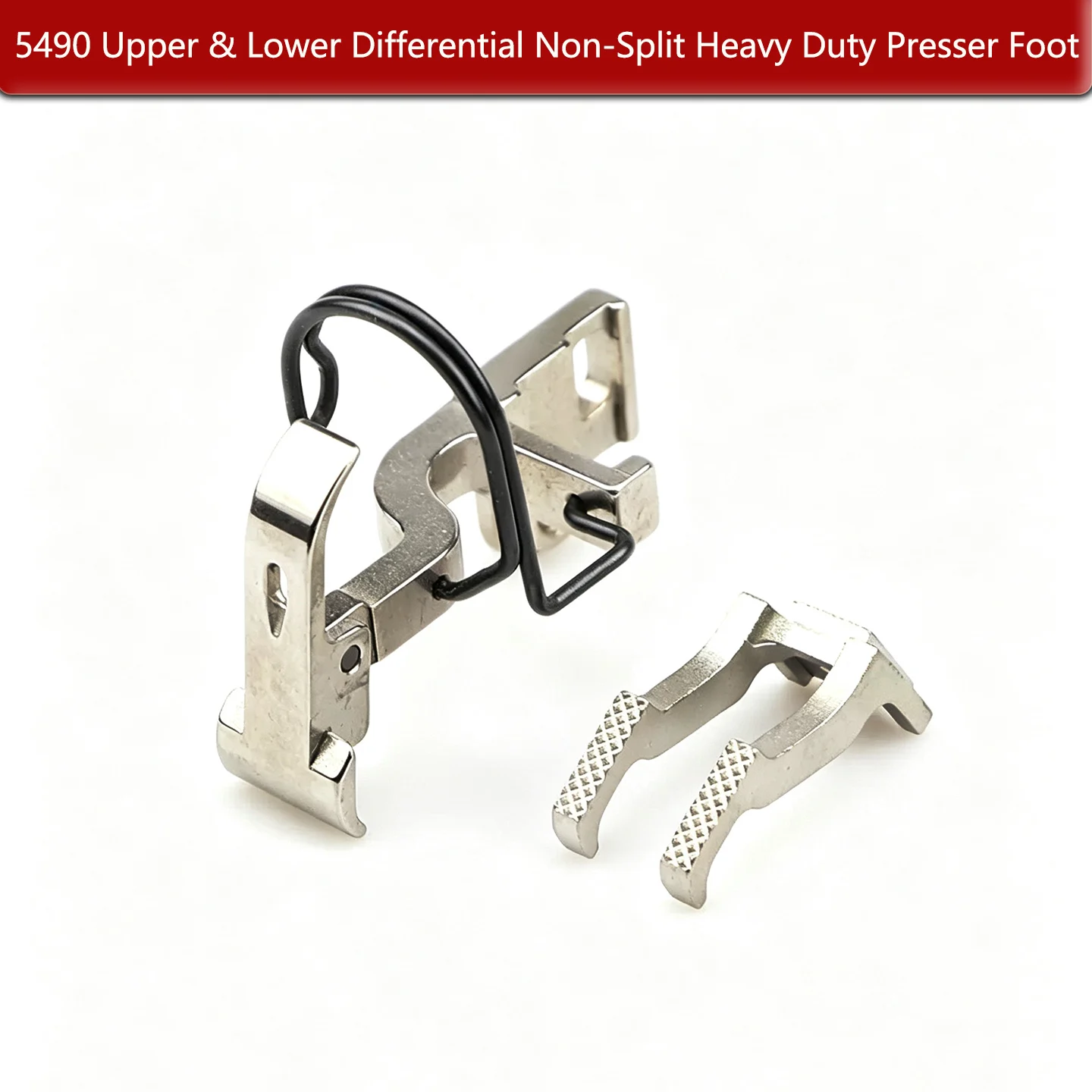 Best Selling 5490 Non-Split Heavy Duty Differential Zipper Presser Foot, Flat Sewing Machine Replacement Parts