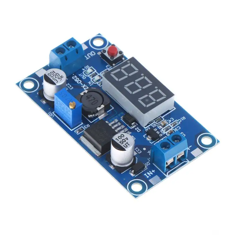 New LM2596 DC DC Step Down Converter LED Display Voltage Regulator Volt Meter 4.0~40 To 1.3-37V Adapter Adjustable Power Supply