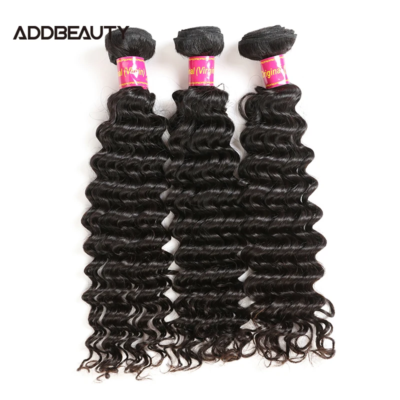 

Choice Deep Wave Human Hair Bundles Unproccessed Brazilian Raw Virgin Human Hair Weft for Women Double Drawn Raw Hair Bundles