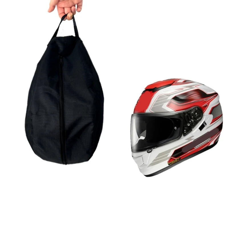 Waterproof Helmets Bag Universal Motorcycle Helmets Storage Case with Handle Strap Carry Bag for Sport Riding