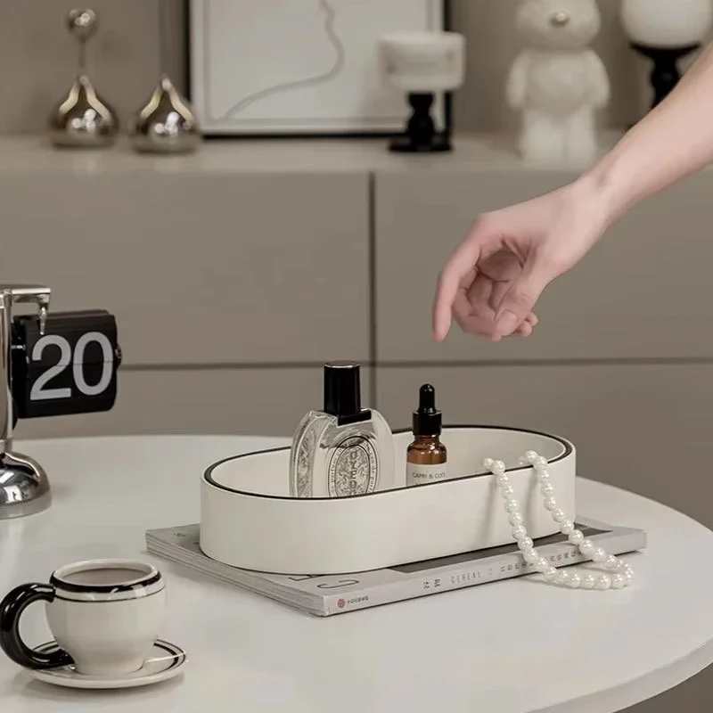 

Поднос для хранения в скандинавском стиле, бытовой настольный светильник, всякая всячина, косметический парфюм, ювелирные изделия, брелок для ключей, домашний декоративный эллипс