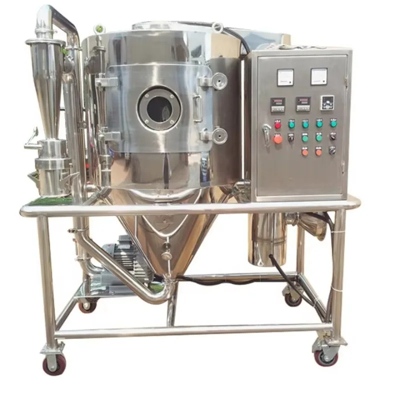 Lab Centrifugal Spray Dryer Stainless Steel Mobile Whey Protein Powder Spray Drying Equipment With Casters Customized