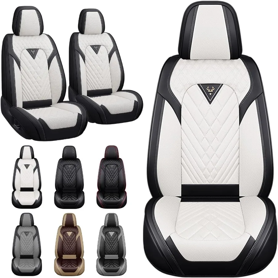 

Чехлы на автомобильные сиденья, подходящие для Dodge Charger 20062023, 2-местный нескользящий кожаный чехол на сиденье из наппа с подушкой безопасности, совместимый премиум-класса Sport