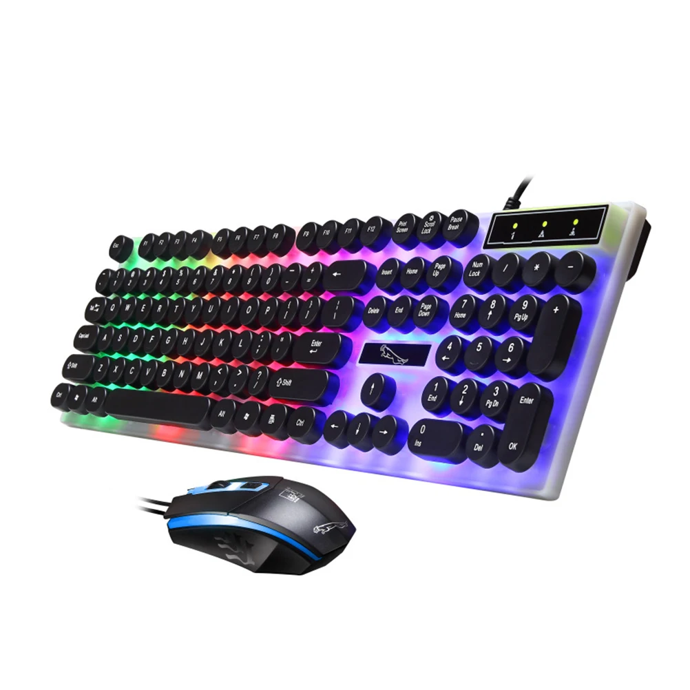 

Creative Usb Computer Keyboard Mouse Set Comfortable Backlight Portable For Phone Tablet Light Keyboard Mouse Combo