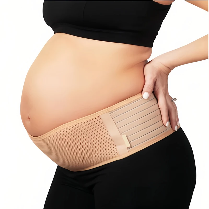 Maternity Belly Band for Pregnant Women Adjustable Maternity Support Belt for Abdomen Pelvic Waist Back Support & Pain Relief