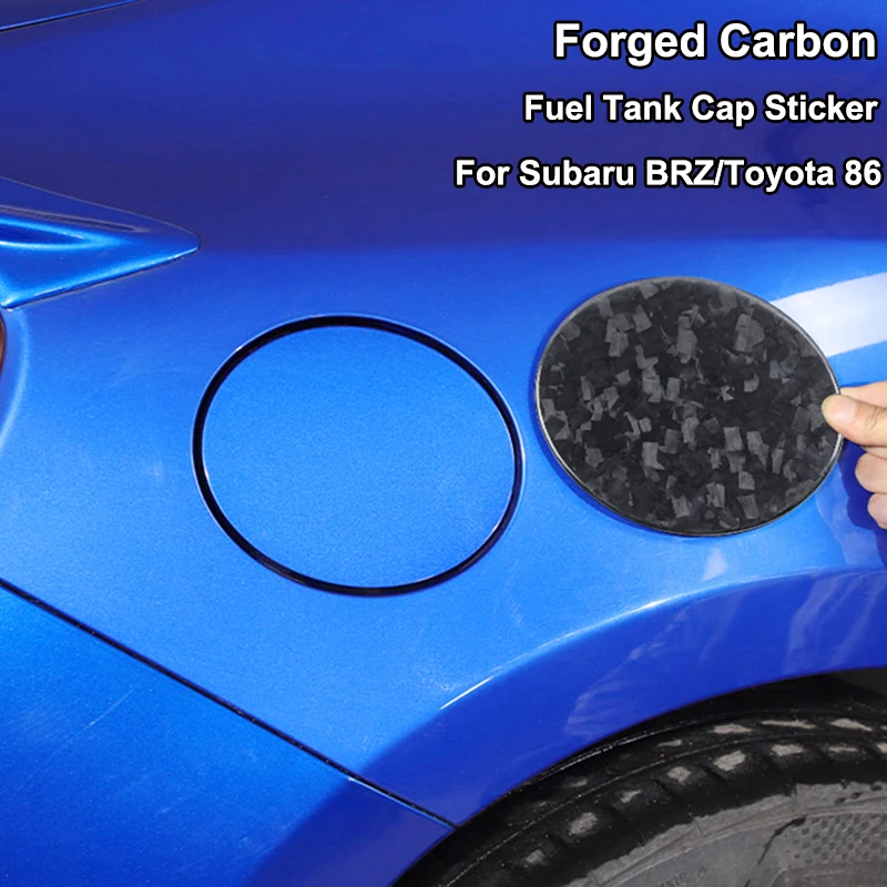 

For Subaru BRZ Toyota 86 Fuel Tank Cap Cover Trim Sticker Car Accessories Forged Carbon Decoration Mouldings for BRZ 2013-2020