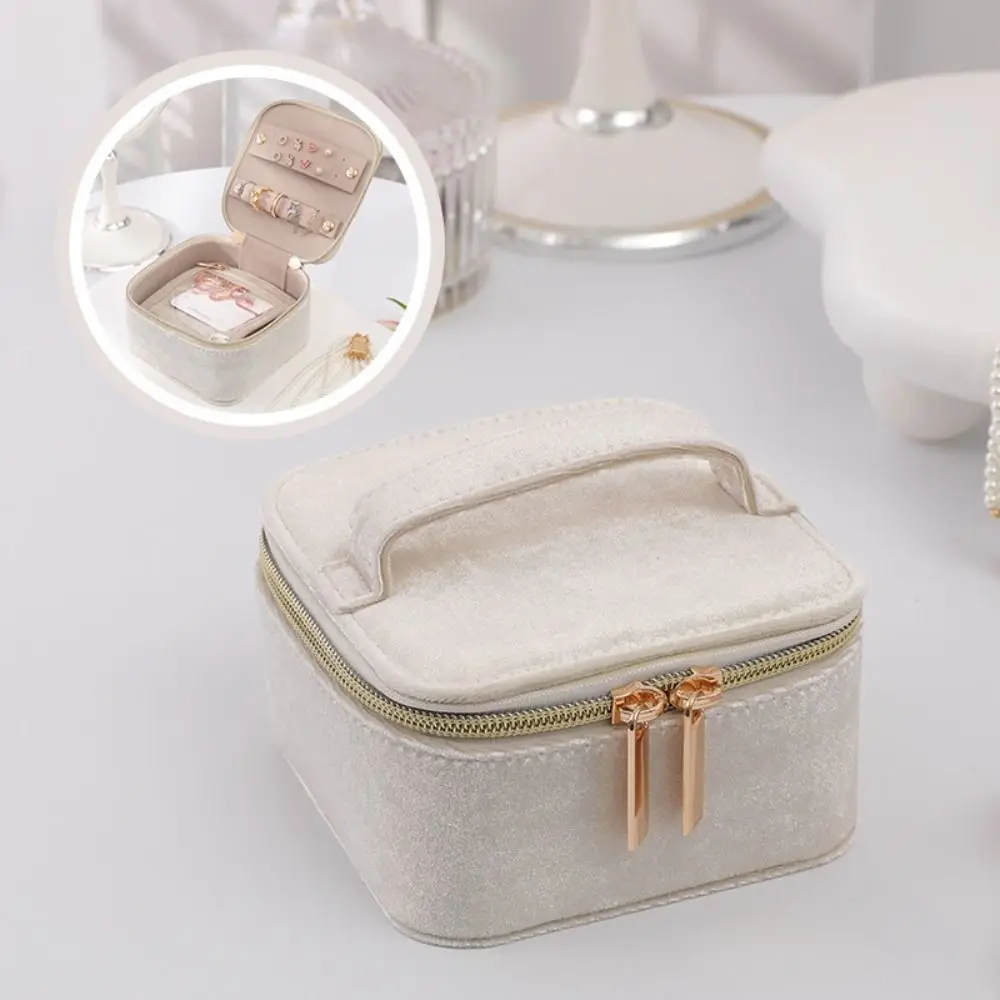 Exquisite Jewelry Storage Box Cosmetic Bag Jewelry Display Foldable Jewelry Roll Portable Convenient Jewelry Organizer Watch