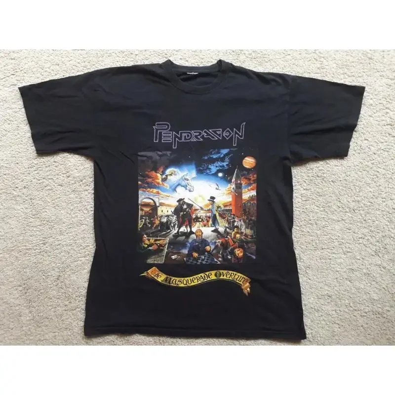 Pendragon The Masquerade Overture T Shirt Remake Black Color