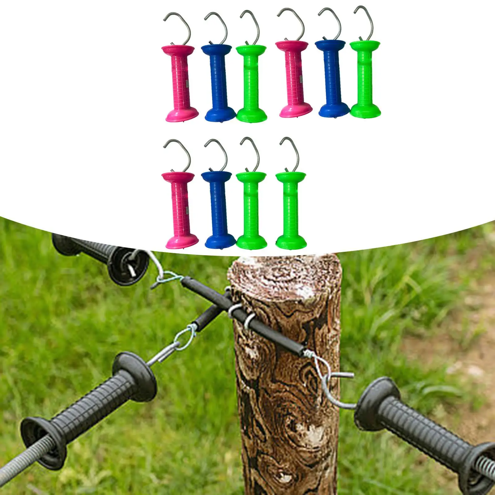 

10x ручки для ворот с электрическим забора, объемные дверные ручки для сельскохозяйственного мужа