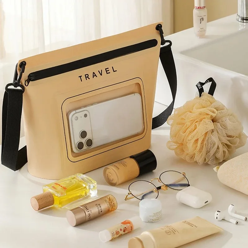 Hot sale Outdoor beach swimming and drifting storage bag portable touch screen sealed phone waterproof storage bag crossbody bag