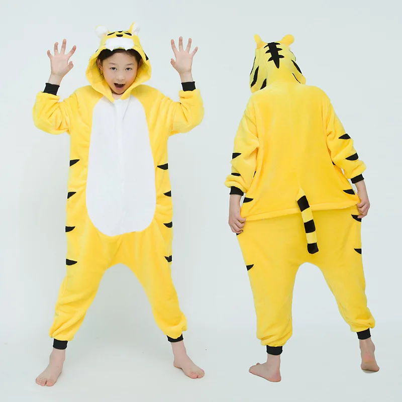 ชุดคอสเพลย์สัตว์สำหรับพ่อแม่ลูก ชุดการแสดง ชุดเสือการ์ตูนแบบชิ้นเดียว