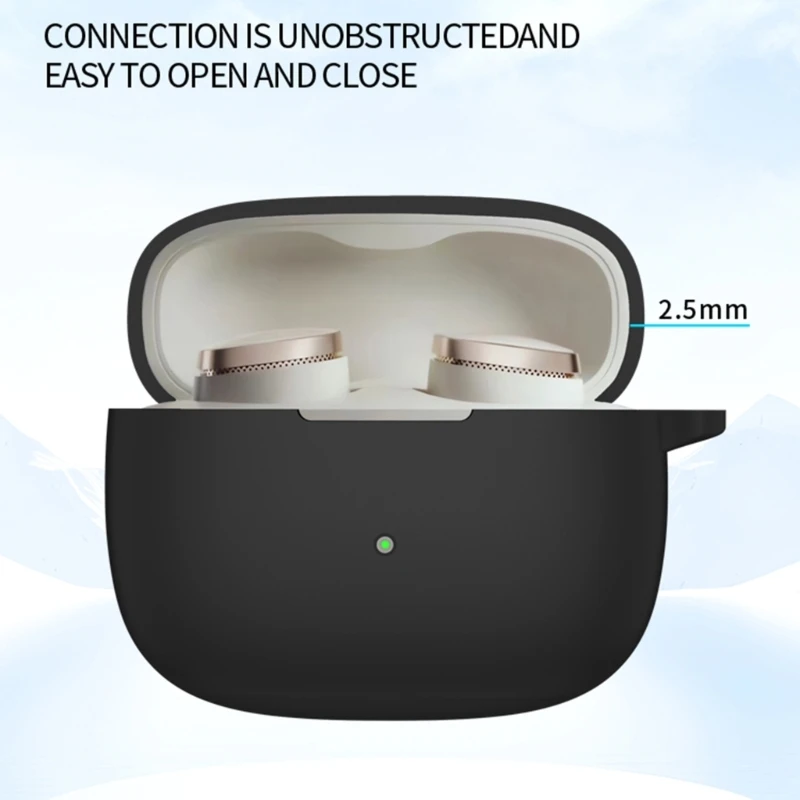 M17b capa protetora silicone antiarranhões para fone ouvido bowers pi8 capa anti-arranhões caixa à prova poeira