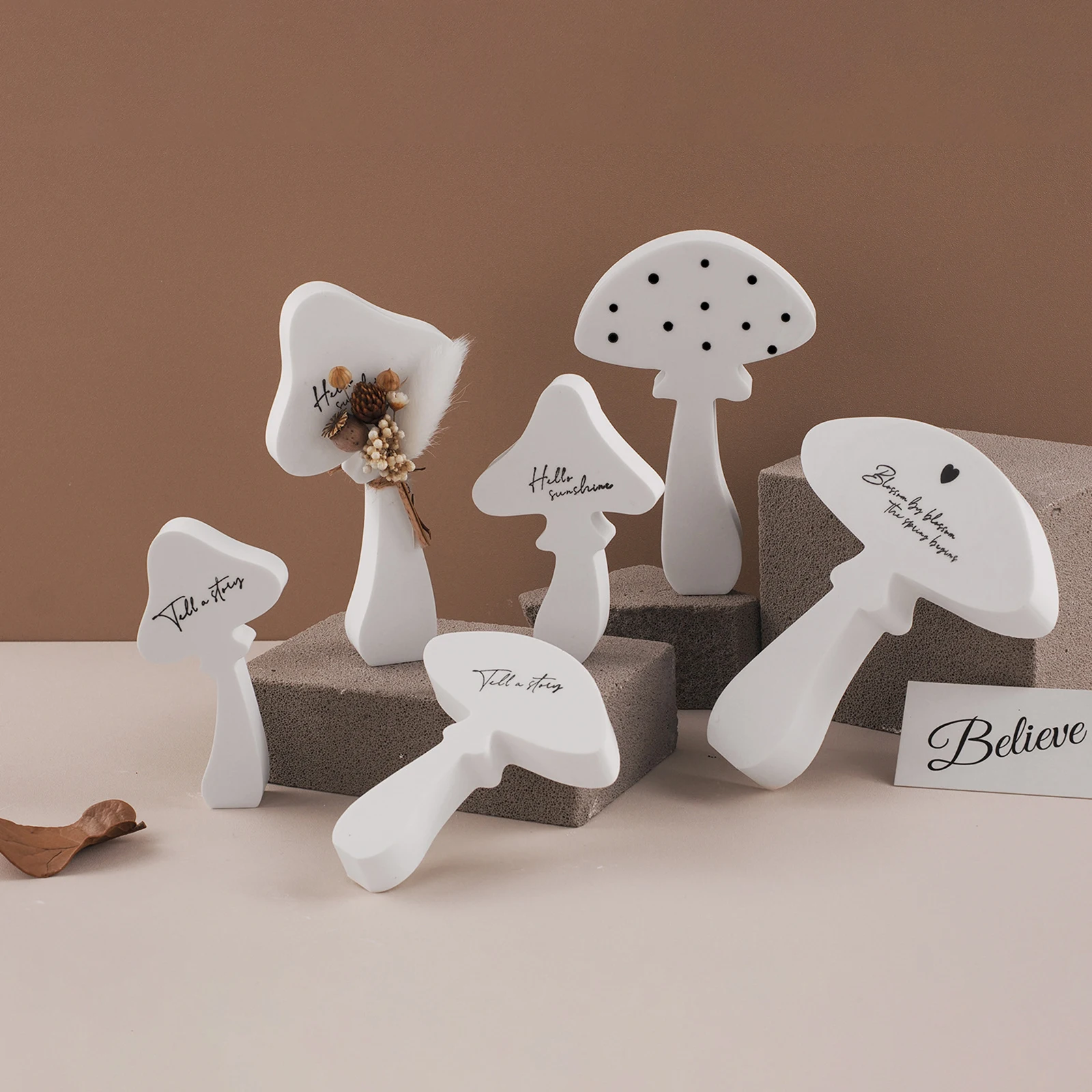 الفطر قالب من السيليكون شمعة الروائح الصابون زخرفة ديكور DIY بها بنفسك الجبس الخرسانة الاسمنت راتنجات الايبوكسي قالب الحرف صنع أدوات #5