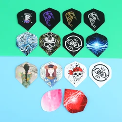 Professional 12 Pcs Standard Cool & Nice Dart Flights Wing Tail Set For Soft And Steel Tip Darts 14 Styles PET Darts Accessories