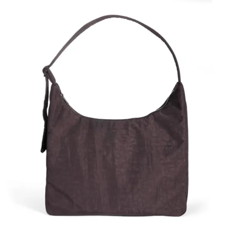 

FASTFAIRY Nylon Shoulder Bag - Adjustable Quilted Strap, Structured Slouchy Design with Interior Zip Pocket