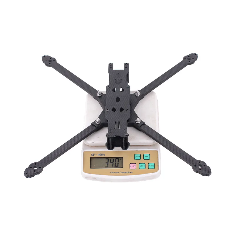 رف آلة متقاطع مقاس 10 بوصة GW RCX10 (مع الألواح الجانبية) من ألياف الكربون، شفرات المروحة بمحرك بدون فرش