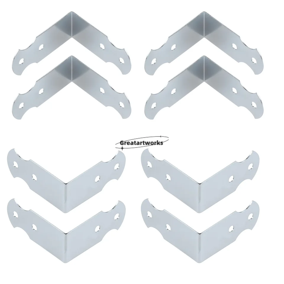 Produktbild von 24x Winkelverbinder 20x20 Mm Aus Edelstahl 304 – 90° L-Winkel Mit 48 Schrauben, Für Holz-Möbel, Tische, Stühle & DIY