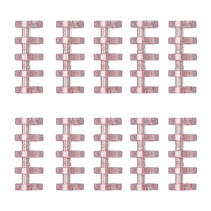 10 Pcs ทนทาน5-เปลี่ยนผูกแหวนต่างๆหลวมโน้ตบุ๊ค Binder Notebook กระดาษไฟล์