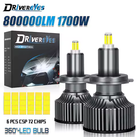 1700W 800000LM 3D 360 H7 LED Car Headlight Bulb Canbus H1 H3 H8 H9 H11 Fog Light 9006 HB4 9005 HB3 9012 HIR2 Led Auto Lamp 6500K