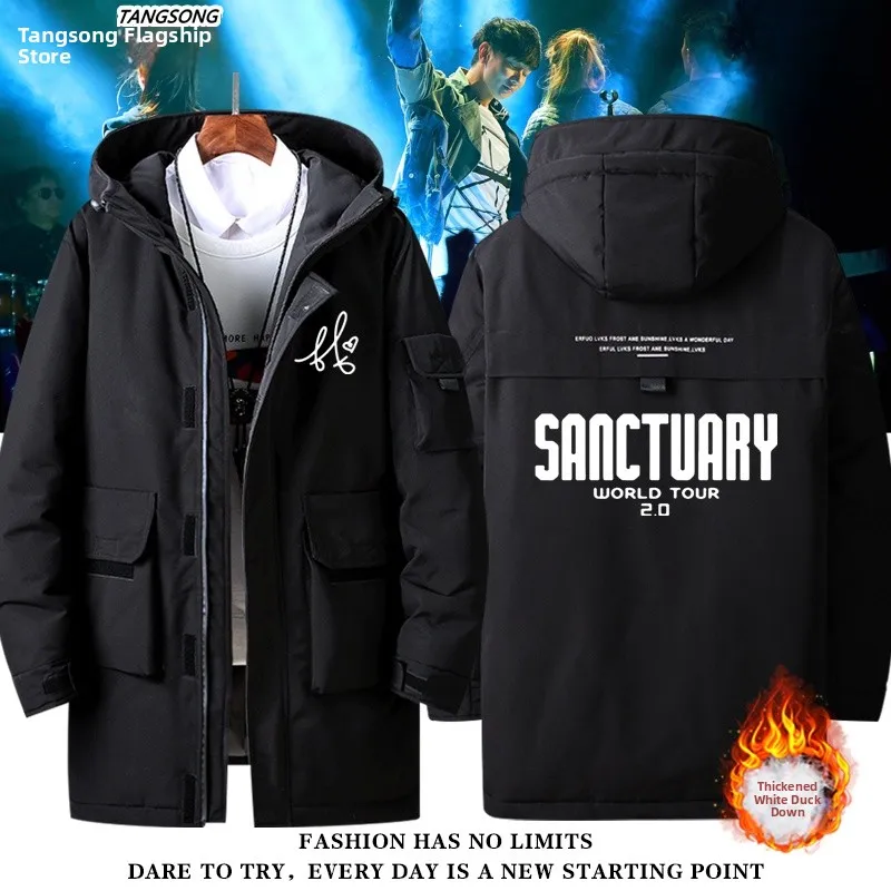 

Куртка Lin Junjie SMG Sanctuary Concert: осенне-зимняя свободная верхняя одежда из полиэстера