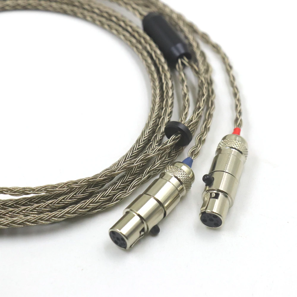 16 Core LITZ 7N OCC Silver Plated Graphene Cable For Audeze LCD-2/ LCD-3/ LCD-4/ LCD-X XLR 4.4mm 6.35mm 2m 1.5m Upgrade  Cable