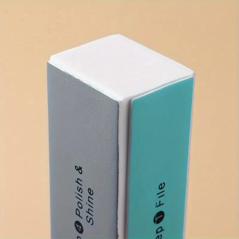 New 6-piece set of nail file, sanding block, sanding tool, pedicure polishing tool, nail polishing device, nail art sponge bu