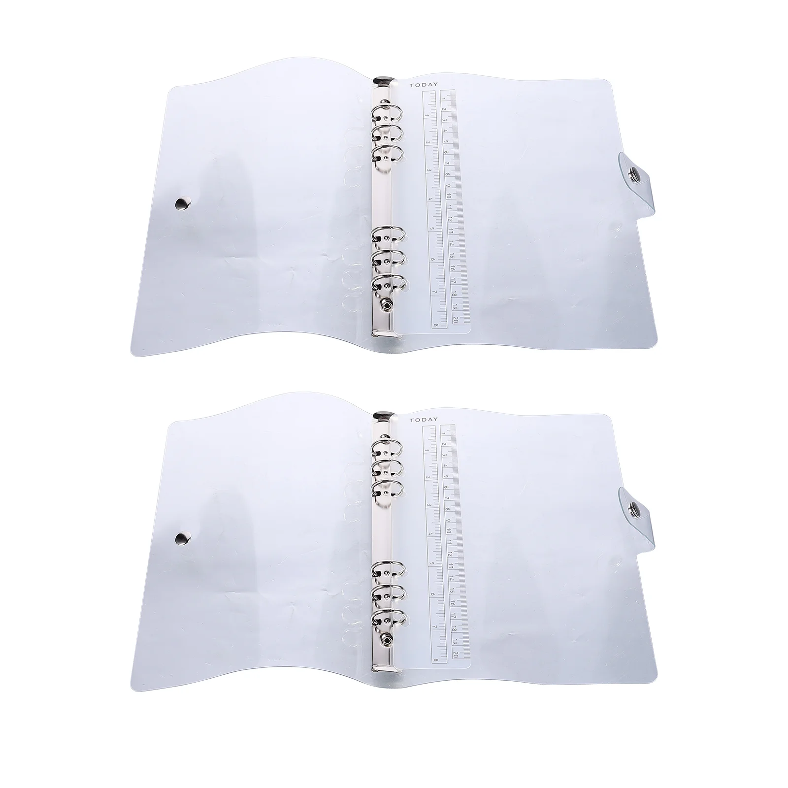 

2 Pcs Protective Clear Binder Planner Water Proof Notepad Cover Covers for Book