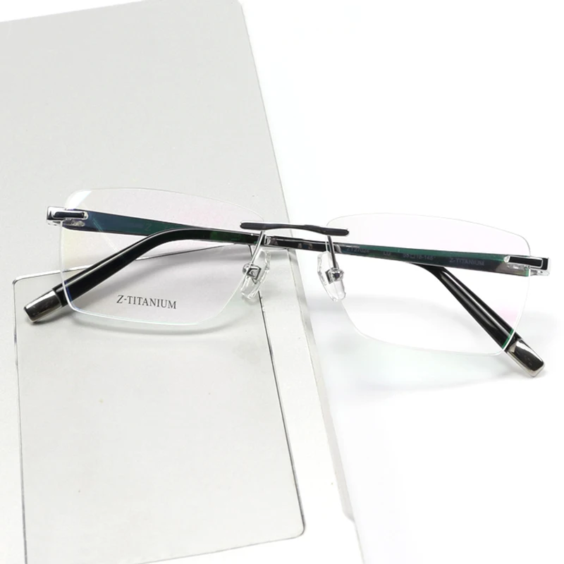 

Rimless Fashion Men Women Glasses Frame Prescription Women Ultralight Frameless Titanium Optical Myopia Eyeglasses Eyewear