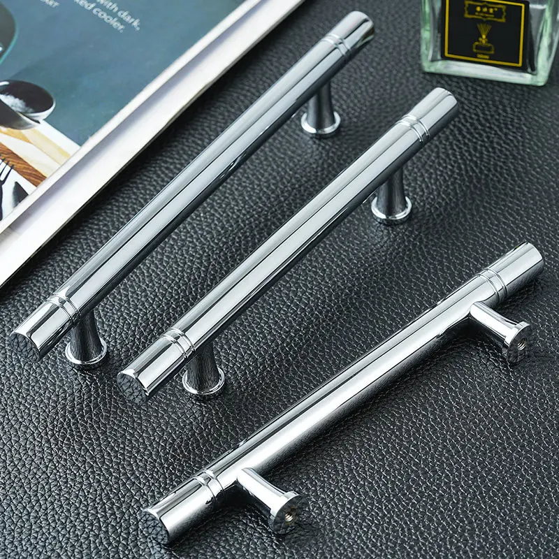 Door Cabinet T Bar Modern Handle Pull Knob Cabinet Knobs Furniture Handle Cupboard Drawer Handle