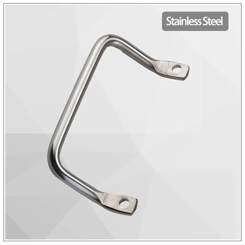 

Stainless Steel Side Mounted Angled Handle Industrial Electrical Automation Machinery Equipment Curved Angled Handle