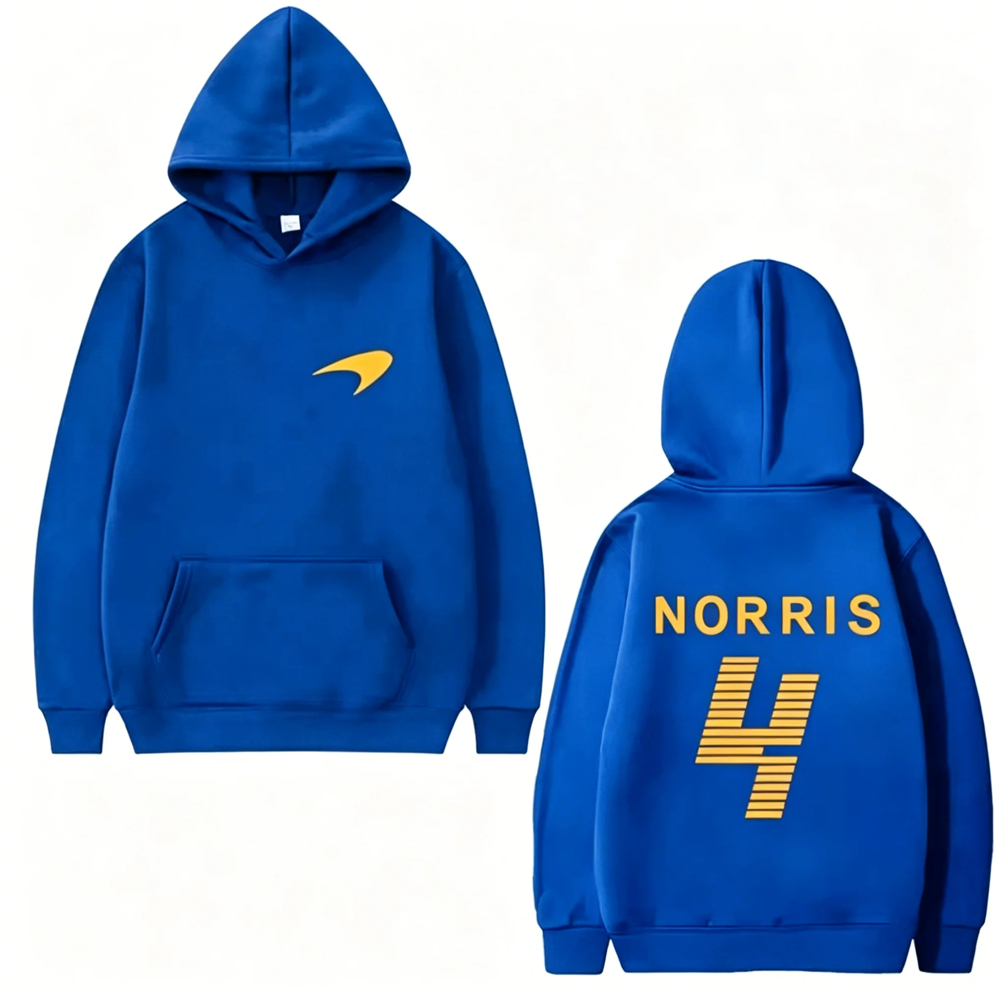 Bestseller Lando Norris Rennfahrer Doppelseitig Bedruckter Hoodie Herren Damen Übergroßer Fleece-Pullover Unisex Streetwear – Detail 23