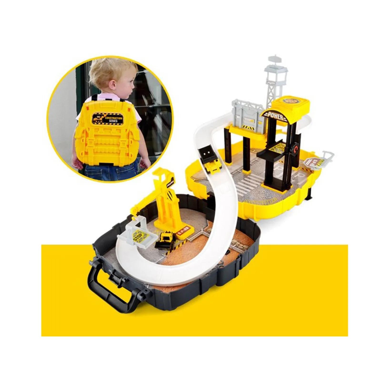 

1Set Premium Plastic Track Parking Scene Set for Kids Enhances Color Recognition Creativity Imagination Social Skills Ideal