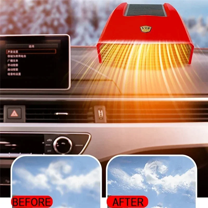 A38M Car Heater Snow Demister Cold Defrosting Warm Wind Rotation Heating Fan For  18V Battery Car Mounted Warmer