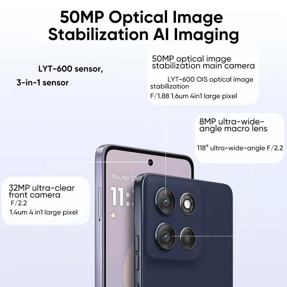 G100 Pro هاتف ذكي Snapadragon8s Gen3 6.9 بوصة LTPO 50MP 45W شاحن سريع 4300Mah 15W لاسلكي #5