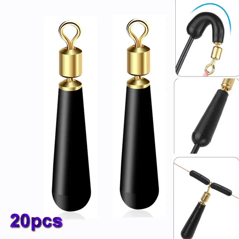 

Metal 20 pcs Drift Tackle Copper Head Accessory Fishing Floats Float seat Rotation Drift Fishing Gear