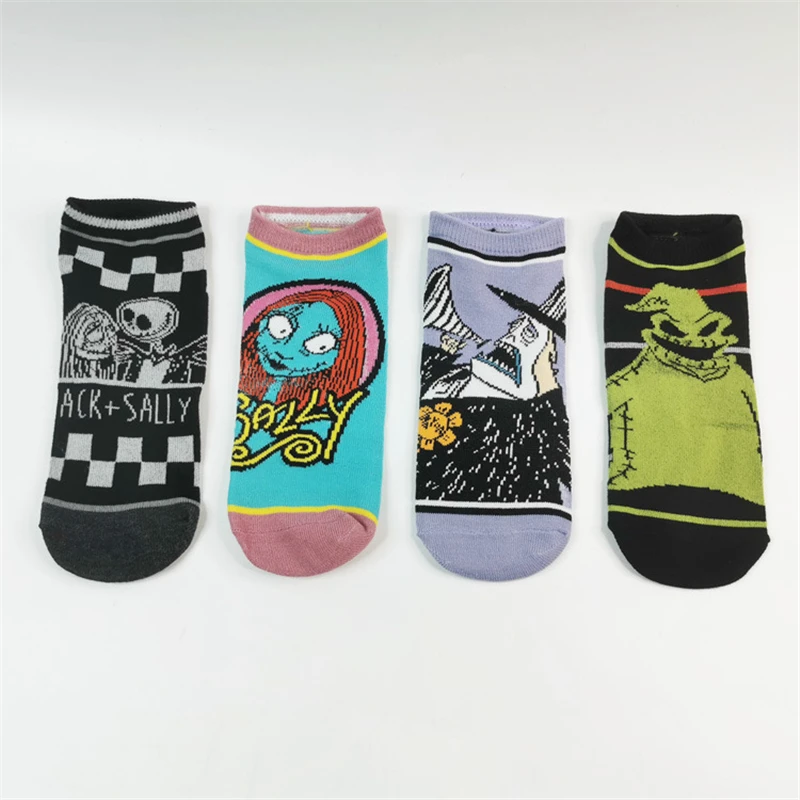 Miniso o pesadelo antes do Natal Sally Jack Meias Cosplay, Unisex Costume Sock, Halloween Adereços, Adulto