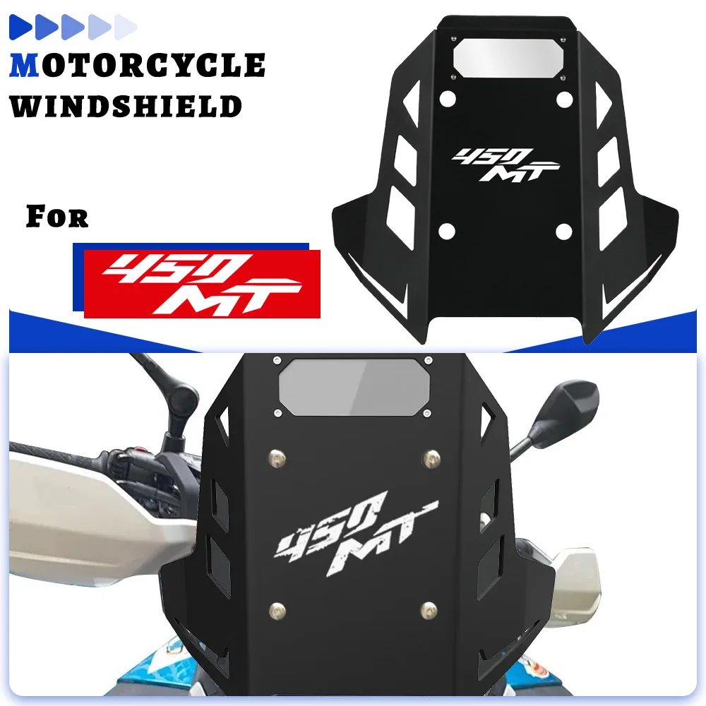 

For CFMOTO 450 MT IBEX 450 2024-2025-2026 Accessories Windscreen Fairing Aluminum Wind Shield Deflector Motorcycle Windshield