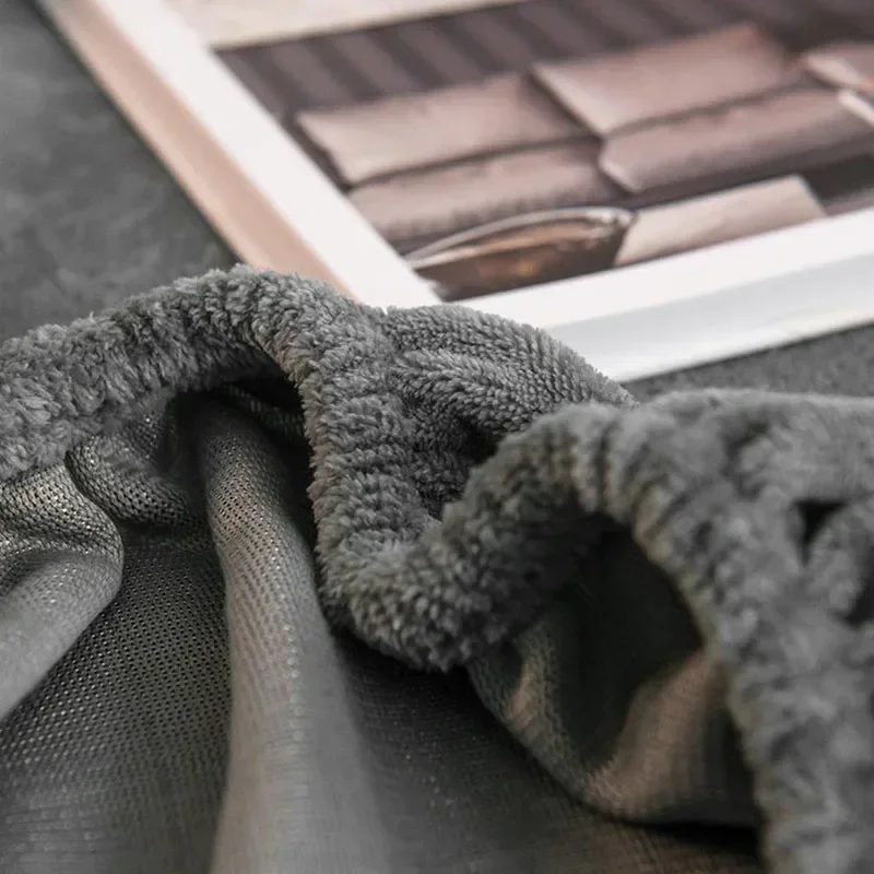 1 قطعة الحليب الشتاء المخملية المجهزة غطاء سرير الشمال بلون أفخم فراش الغطاء الواقي سميكة الدافئة سجادة ضد الإنزلاق للمنزل #6