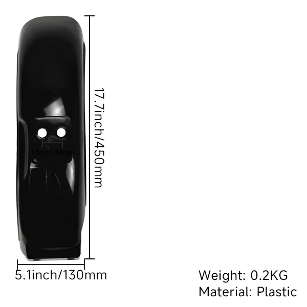 Monkey Front Rear Fenders Black Fenders Plastic Mudguards Daily Commute for Monkey Z50