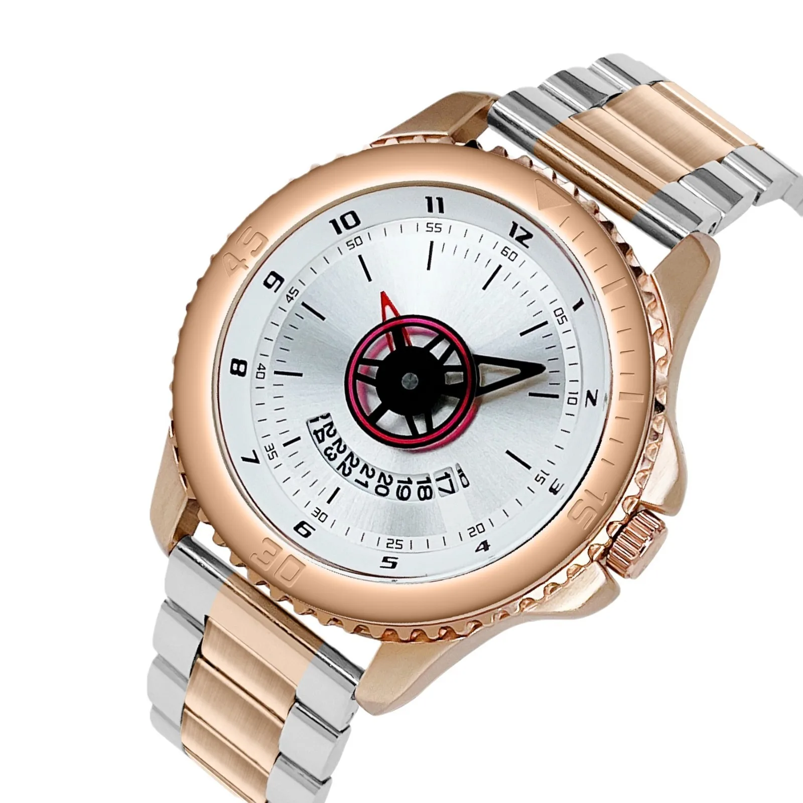 ZH158 ビジネスクラシックメンズ腕時計ステンレススチール防水クリエイティブデザインクォーツ時計ライト高級時計ギフト、男性用腕時計