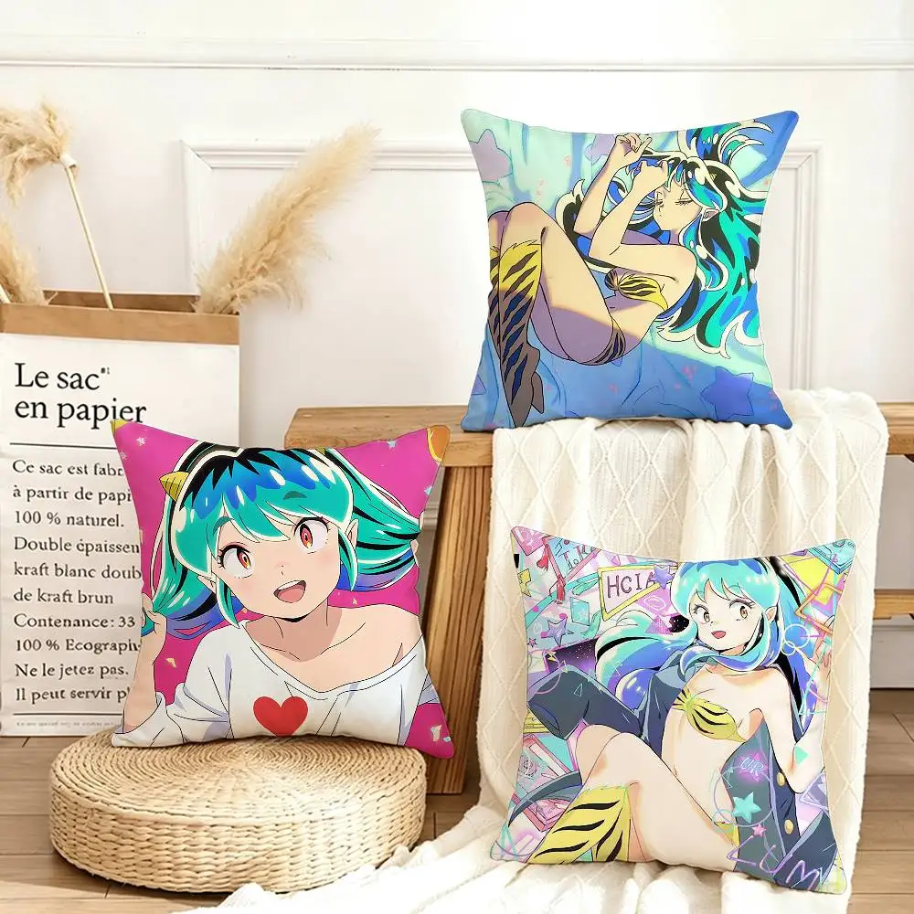 

Urusei Yatsura Anime Various Sizes Square Pillow Case For Car Home Bedchamber Decor