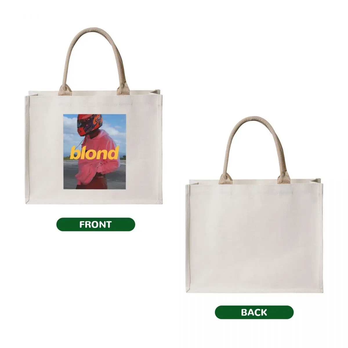 Frank Ocean Poster, Art Print, Etc. - Blonde Aesthetic Tote Bag tote bag men's tote bag woman for beach female