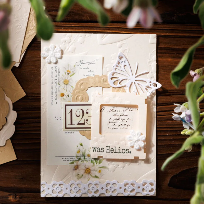 Scatola - set di carta decorativa in rilievo |   Forniture per album e album fatti a mano fai da te