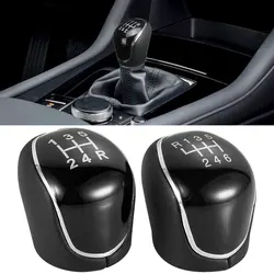 5/6 Speed Gear Shift Knob For FORD Mondeo Mk4 Mk2 Leather Shifter Lever Arm Headball Gear Lever Ball Car Modification Accessorie