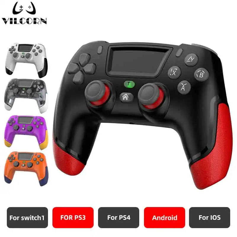 Mando inalámbrico para juegos con giroscopio de seis ejes para PS4, PS3, controlador con doble vibración, Joystick para Switch1, Android Mobile